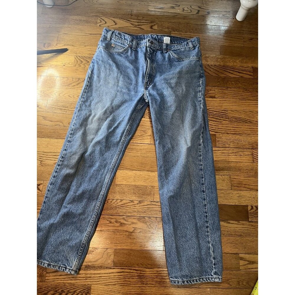 Vintage Orange Tab Levis 505 Jeans Light Blue 1980ish Men's 38 / 29